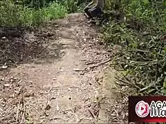 Agatha Mama's Walk Sparks Outdoor Anal Orgy