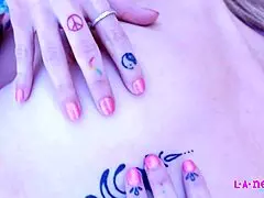 Blonde Cutie Strips Naked On Sofa For Close-Up Tease