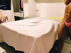 she gives footjob then takes tons of anal from stepmom until creampie inside