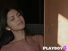 asian model babe strips naked showing small tits perfect body softcore