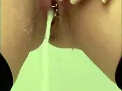 Aqua Pola unleashes powerful piss streams in eight outdoor pierced pussy clips