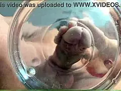 gilf friend blasts slowmo cumshot in water