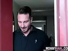 Blonde milf stepmom bends for daughter's soccer coach hardcore ass drilling