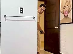 while my parents are away i finally seduce my busty latina milf stepsister danyel mast and marianasandoval then fuck her tight pussy in the bathtub until she squirts hard