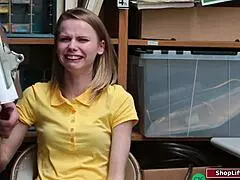 officer i didnt mean to steal but fuck my shaved pussy hard officer!!