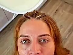 Curvy wife rips clothes for huge anal creampie and gaping asshole