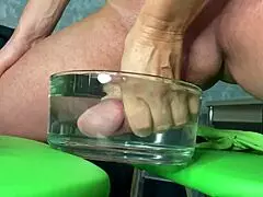 stepmom handjob in water triggers massive sperm orgasm