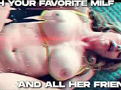 hey busty stepmoms line up for my reverse anal gangbang pounding all at once