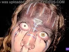 homemade halloween wifebucket demon pixie takes huge cock outdoors 😈🍆💦