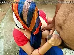 Step Mom Pees Backyard Then Quick Outdoor Fuck Ends with Cum on Huge Tits