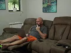 ghostface halloween milf delivers sloppy lingerie handjob with monster cock face fucking