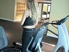 blonde mom gets cum all over her big tits