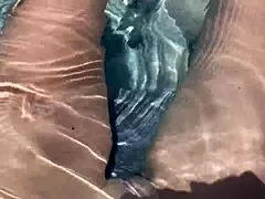 italian milf artemisia love plays with her pussy legs spread pov naked in florida jacuzzi slow motion