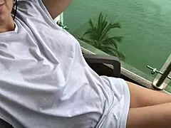 Naughty stepdaughter why masturbate seaside to real hard tit orgasm?