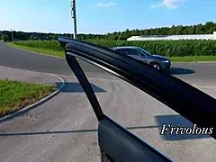 Shaking intensely as young stranger pushes me to huge car orgasm bliss