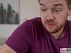 stepsis and latina milf bestie blindfold stepbro for fun