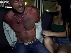 big boob latina picked up for rough anal in bangvan 🍑 monster cock deep!