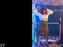 Hotwife Steffi Sways Her Hippie Pussy Lips in Seductive Dance Tease with Vibrator