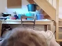 Busty French Mistress Facesits Bound Slave in Humiliating Bondage