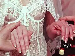 What starts as a bride's wedding night shoe tease turns into wild generational gangbang with milf cougar wife Athena Heart, Autumn Orchid, and Kiki Daire