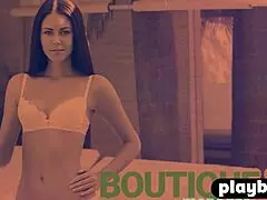 Hot Big Ass Milf Poses in Lingerie After Ripping Petite Body Bare