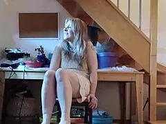 Busty French Mistress Facesits Bound Slave in Humiliating Bondage