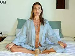 a mature teacher tricks guys into jerking off with cum control and squirt lessons