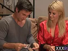 Milf Masseuse Layla Price with perfect big tits swallows Alan Stafford's monster cock