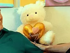 wanna see this wet milf with huge tits surprise you on valentines with her sloppy blowjob?