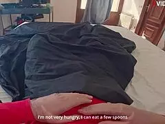 Curvy colombian stepmom's juicy ass hints at easing stepson's tough cravings