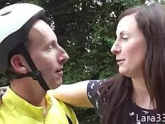 Assfucked UK MILF In Stockings Bent Over Mirror Jizzed On Bum