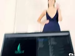 Hey, this curly babe's deepthroating my cock on her knees pov.