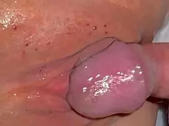 296 days post-virginity, this amateur's shaved pink pussy gets licked and creampied