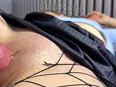 milf pussy stretched wide then creampied closeup