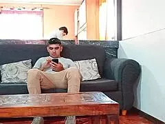 Kelly's Intense Stepmom-StepSon Fuck While Cuckold Cooks Homemade Meal