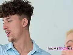 busty stepmom punishes stepson with public oktoberfest cowgirl ride and creampie