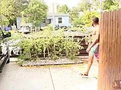 Brunette Karina Valentina sucks Rome Majors big black cock hard then takes facial blowbang!