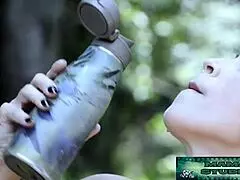 mom nails epic cumshot right after her intense workout