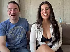 Behind the scenes with big booty mexican milf ely marquez and andres acosta
