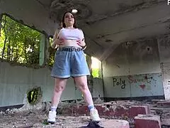 i'm dancin naked in ruins vibin my tight pussy hard... oh yeah