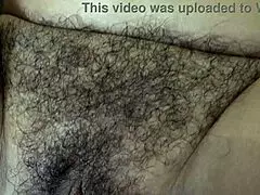 Perverted stepmom wears dirty panties! Lets stepson cum on hairy pussy!