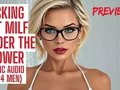 Hot Milf Fucks You Senseless in Steamy Shower Creampie