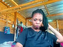 Ebony milf's big black ass tears through panties and leggings