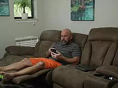 ghostface milf in lingerie strokes monster cock with sloppy halloween handjob part 1