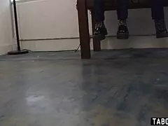 tsa agents endure milf boss's brutal anal fisting punishment in the office