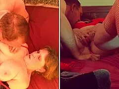 Busty Granny Queen Hearts Cosplay Dildo Orgasm Frenzy