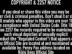 Nikki Benz and Samantha Saint dive into lesbian threesome action