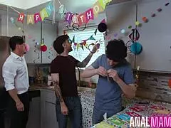 Livs birthday turns wild stepsons pounding her big tits ass anal