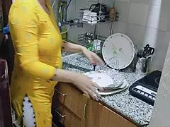 find horny stepmom in kitchen?