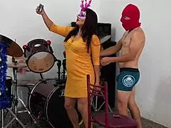 StepMom's athletic dance seduces stepson into doggystyle cowgirl fuck